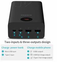 Внешний аккумулятор (Power Bank) Romoss PEA40PF 40000мАч 22.5 Вт Быстрая зарядка LED дисплей (Черный)