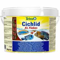 Корм основной для цихлид Tetra Cichlid Flakes XL 10л хлопья