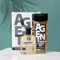 Подарочный набор для мужчин Agent Egoiste: гель для душа, 250 мл+ парфюмерная вода, 100 мл (по мотивам Egoiste Platinum (Chanel)