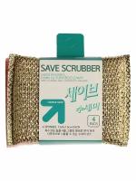 Sungbo Cleamy Губка-скраббер Save scrubber, 1 шт