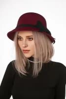 Шляпа Nothing but Love, размер 55/57, бордовый, черный