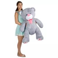 674-2020 Мягкая игрушка Тутси "Медведь"Лапочкин" (игольчатый) серый, 80 см