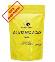 Глутаминовая кислота 200 г (40 порций по 5000 мг), Glutamic acid Mister Prot