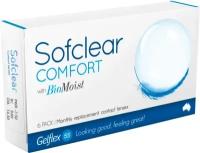 Контактные линзы Gelflex Sofclear Comfort with Bio Moist 6 шт, 1 мес, R 8.6, D -3,75