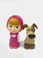 Набор игрушек для купания из м/ф "Маша и медведь": Маша и собачка