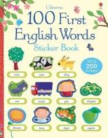 100 First English Words Sticker Book / 100 первых английских слов - книга с наклейками