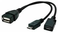 Аксессуар Gembird Cablexpert USB 2.0 OTG USBAF/MicroBM 15cm A-OTG-AFBM-04