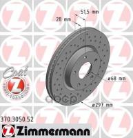 370.3050.52_Диск Тормозной! Sport Перед. 297X28/52-5X114 Mazda 6/Cx-5 2.0/2.2Td 11> Zimmermann арт. 370305052