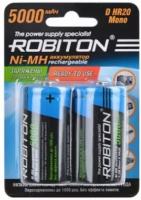 Аккумулятор Robiton LR20 D 5000 mAh R2U (уп 2 шт)