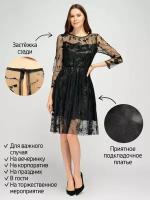Платье Viserdi, размер 50, черный
