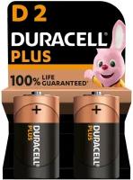 Батарейка Duracell Plus D, в упаковке: 2 шт