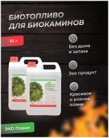 Биотопливо ЭКО Пламя 10 л (2 канистры по 5 литров). Премиум класса!