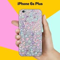 Силиконовый чехол на Apple iPhone 6s Plus Розовые цветы / для Эпл Айфон 6С Плюс