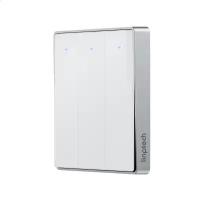 Умный беспроводной выключатель трехклавишный Xiaomi Linptech Glass Panel Smart Wireless Switch E1 Three Button White (KE3GBB MI)