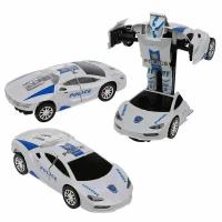 Трансформер Машина-робот полицейский Police Sports Car, эл., свет, звук, 9904-1