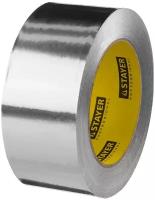 STAYER ProTape 50 мм х 50 м до 120 °С, Алюминиевая лента самоклеящаяся, PROFESSIONAL (12268-50-50)