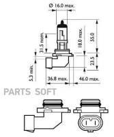 Лампа HB4 Premium 12V 55W P22d (blister 1шт.) PHILIPS / арт. 9006PRB1 - (1 шт)