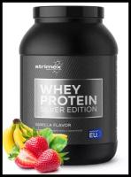 Протеин Strimex Whey Protein Silver Edition, клубника-банан, 900 гр