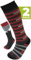 Носки Lorpen Merino Kids Ski 2 Pack Black/Red (INT:L)