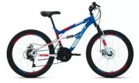 Велосипед ALTAIR MTB FS 24" (рама 15) синий/красный