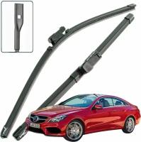 Дворники Mercedes-Benz E-Class (4) W212 Мерседес Е-класс купе рест 2013 2014 2015 2016 2017 Щетки стеклоочистителя бескаркасные 600мм-600мм к-т 2шт