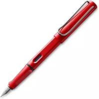 Lamy ручка перьевая Safari F, 4000181, красный корпус, синий цвет чернил, 1 шт