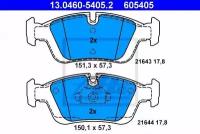 Колодки дисковые передние для bmw e36 1.6i-2.8i/1.8td-2.5tds 90 Ate 13046054052