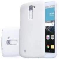 Накладка пластиковая Nillkin Frosted Shield для LG K10 K410/K430 белая