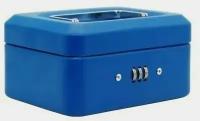 Переносной сейф для денег ONIX MB-3 с кодовым замком, синий, кэшбокс