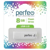 USB флешка Perfeo USB 8GB C04 White