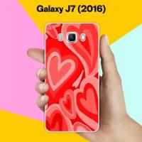 Силиконовый чехол на Samsung Galaxy J7 (2016) Узор 6 / для Самсунг Галакси Джей 7 (2016)