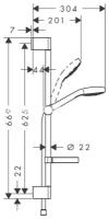 Душевой гарнитур Hansgrohe Croma Select E 26586400