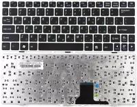Клавиатура для ноутбука Asus EeePC 1000, 1000HG, 1000HD, 1000H, 1000HA, 1000HE, черная, рамка белая