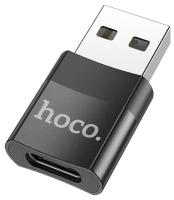 Переходник/адаптер HOCO UA17 OTG USB (m) - Type-C (f), черный