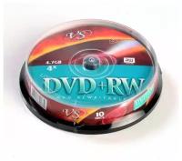 Носители информации DVD+RW, 4x, VS, Cake/10, VSDVDPRWCB1001