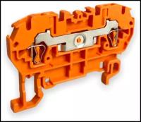 Зажим клеммный проходной D1,5/4.2L пруж. 1.5мм. кв. оранжевая ABB 1SNA290372R1300