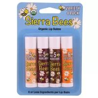 Sierra Bees Набор бальзамов для губ Ассорти, 4 шт, бесцветный