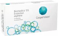 Контактные линзы CooperVision Biomedics 55 Evolution Asphere UV, 6 шт., R 8,6, D -3,5