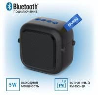 Акустическая система 1.0 SVEN PS-48, черный, мощность 5 Вт (RMS), TWS, Bluetooth, FM, USB, microSD, встроенный аккумулятор