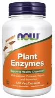NOW Plant Enzymes (Растительные ферменты) 120 вег капсул