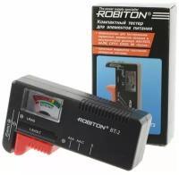 Тестер заряда батареек Robiton BT2 для AAA, AA, C, D, Крона 9V и дисковых LR, AG