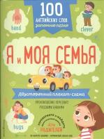 100 английских слов: запомню легко. Я и моя семья (двусторонний плакат-схема)