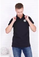 Мужская футболка-поло GeoLuK, цвет черный, размер 50