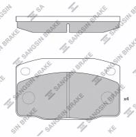 SANGSIN BRAKE SP1055 Колодки тормозные дисковые передние