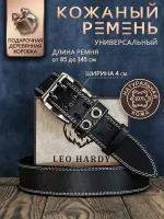 Ремень LEO HARDY, размер 140, черный