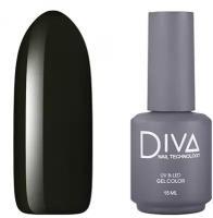 Гель-лак для ногтей Diva Nail Technology плотный, темный, насыщенный, зеленый, 15 мл