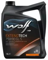 WOLF OIL 22094 ExtendTech 75W-90 GL 5 4 л трансмиссионное масло \ MIL MIL-L-2105 D API GL-5