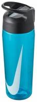 Бутылка для воды NIKE TR HYPERCHARGE STRAW BOTTLE 24 OZ, синий, белый, 710 мл