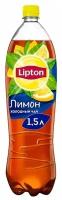 Чай Lipton (Липтон) черный Лимон 1,5 л х 6 бутылок, пэт