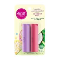 Бальзамы для губ EOS Набор бальзамов для губ Toasted Marshmallow and Coconut Milk 2-pack Lip Balm Поджаренный Зефир и Кокосовое Молоко, 8 г